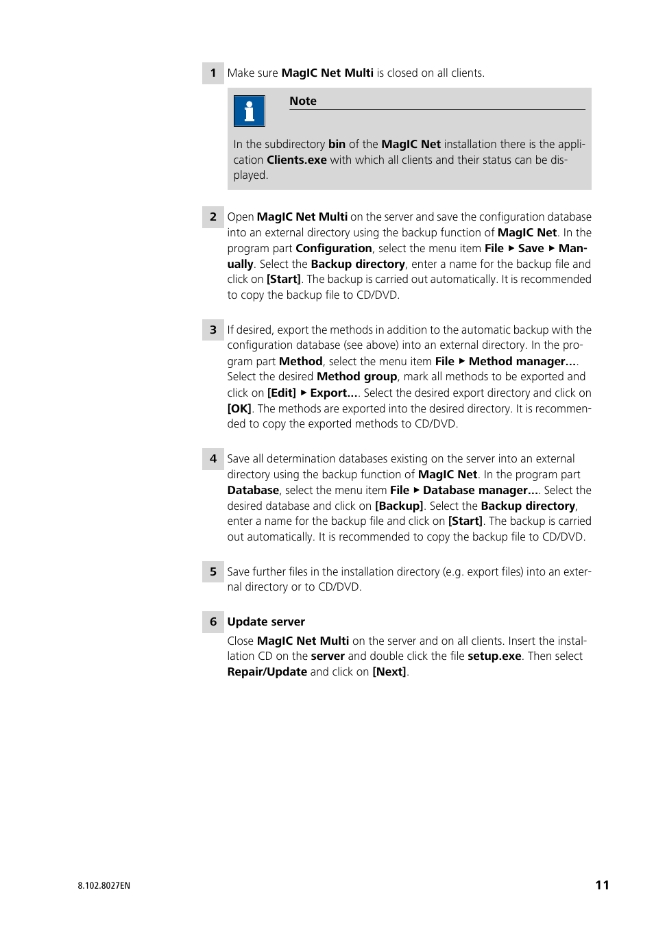 Metrohm MagIC Net 2.3 User Manual | Page 11 / 14