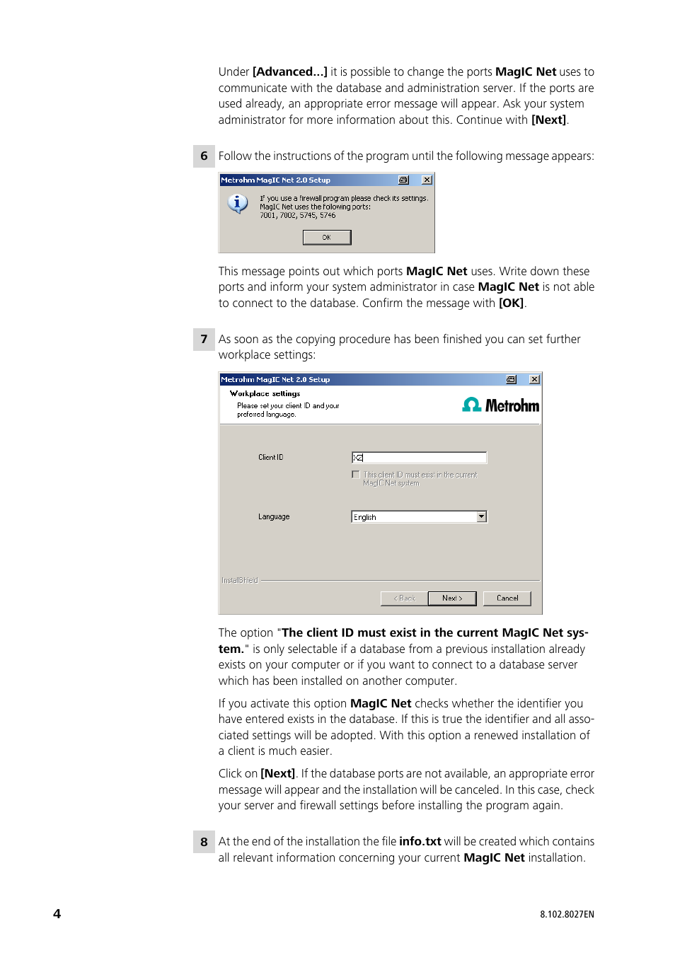 Metrohm MagIC Net 2.3 User Manual | Page 4 / 14