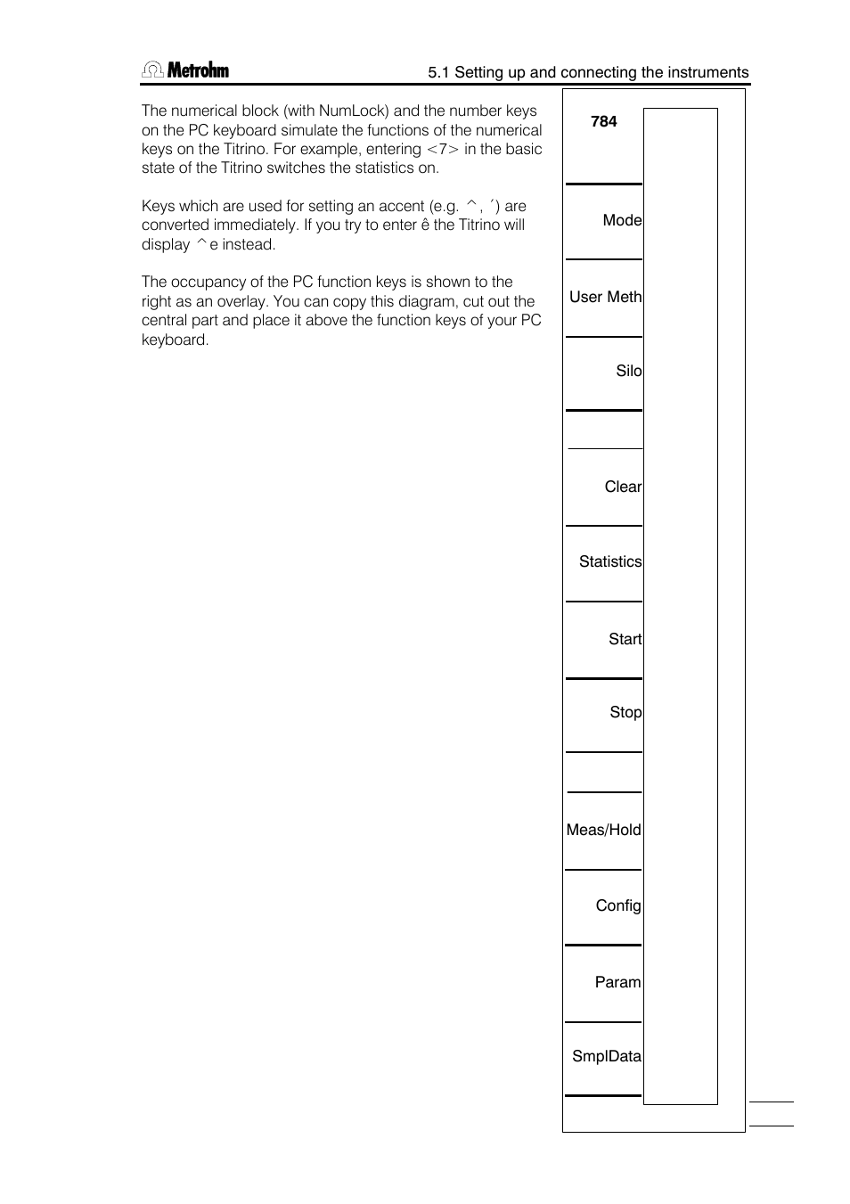 Metrohm 784 KFP Titrino User Manual | Page 124 / 153