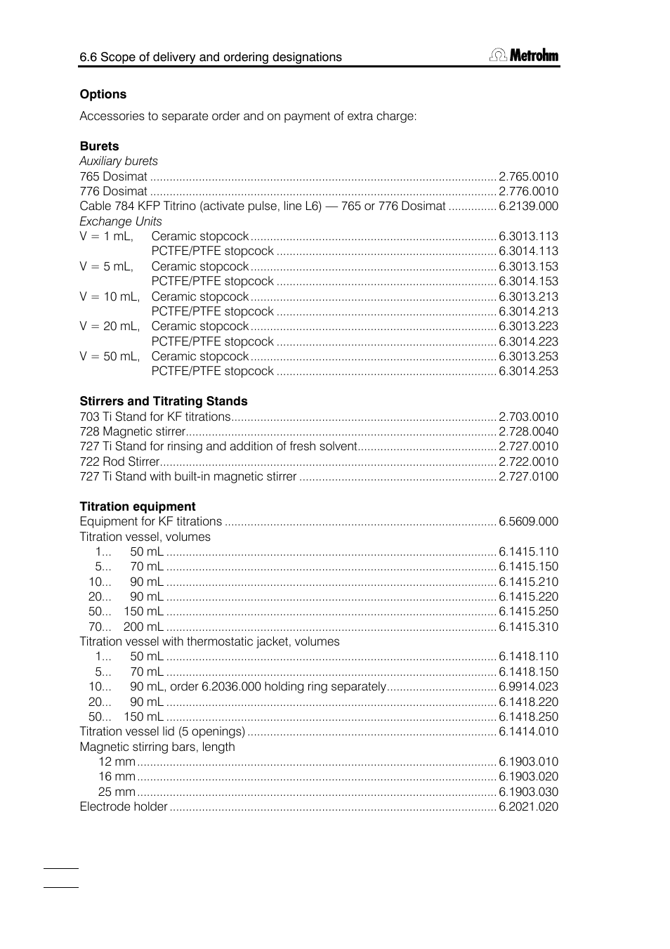 Metrohm 784 KFP Titrino User Manual | Page 147 / 153