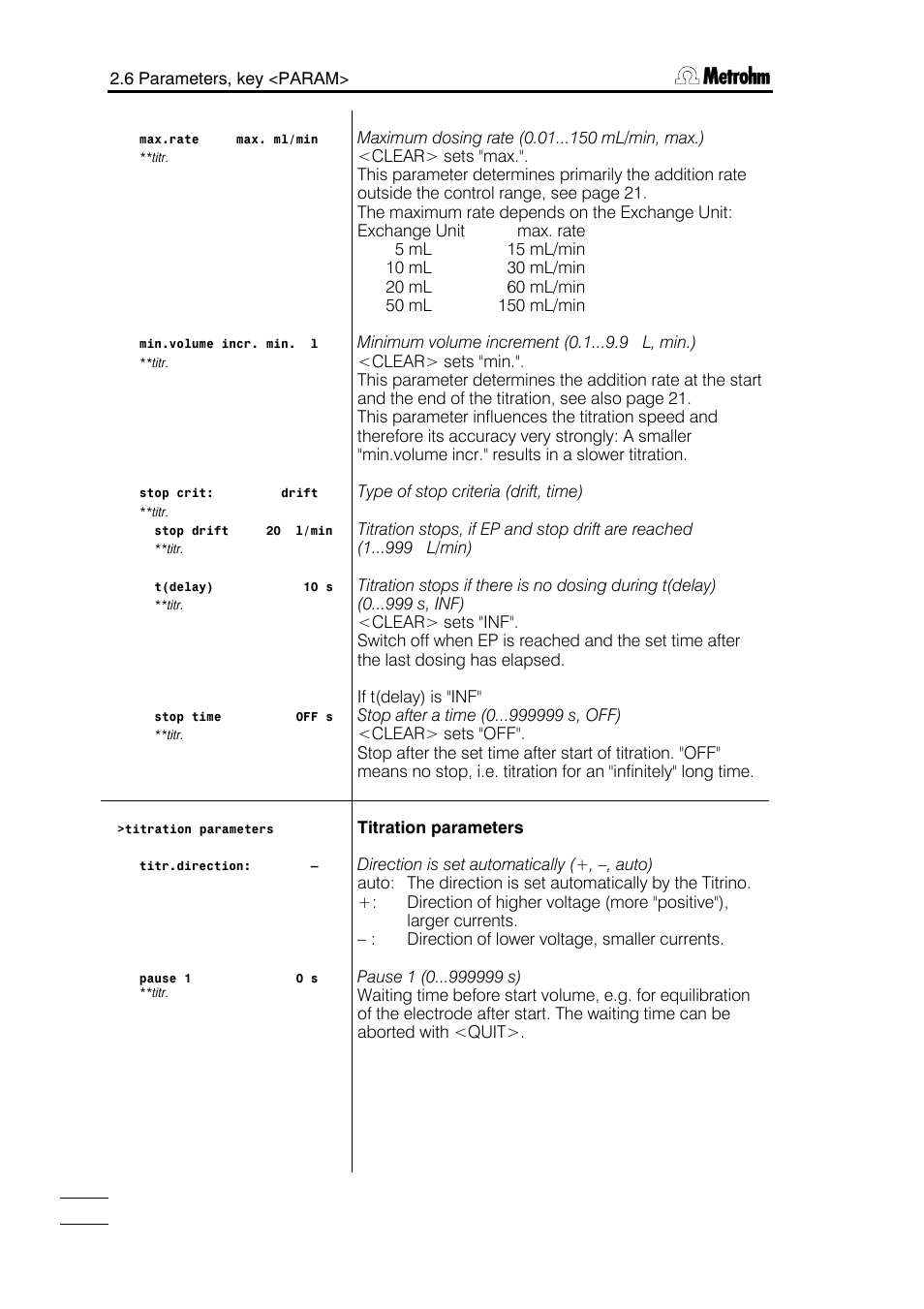 Metrohm 784 KFP Titrino User Manual | Page 19 / 153