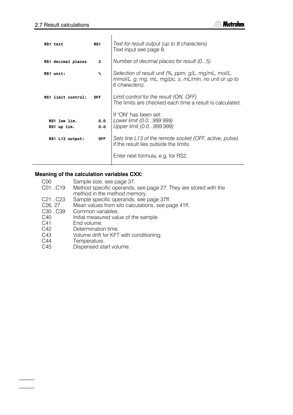 Metrohm 784 KFP Titrino User Manual | Page 29 / 153