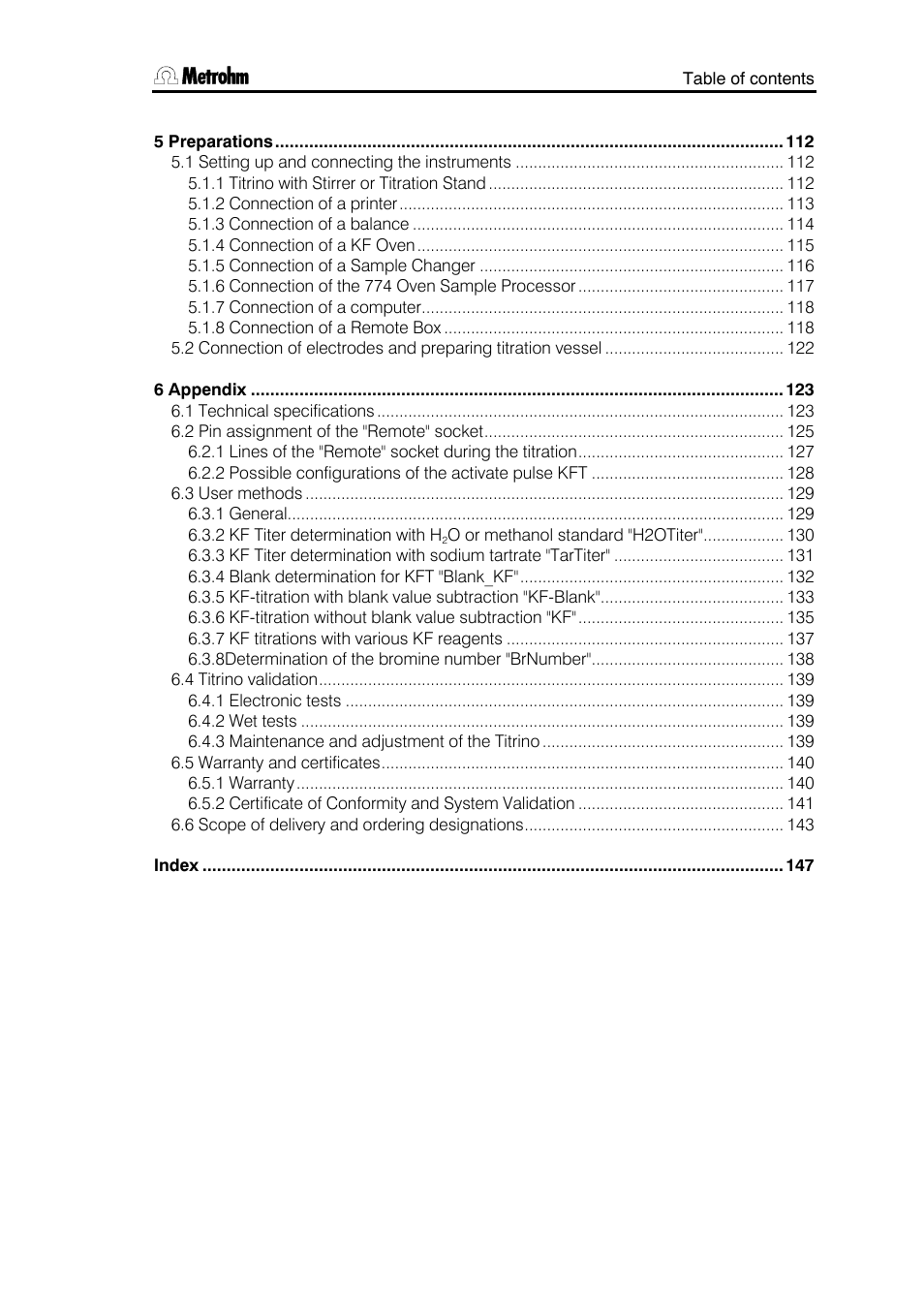 Metrohm 784 KFP Titrino User Manual | Page 3 / 153