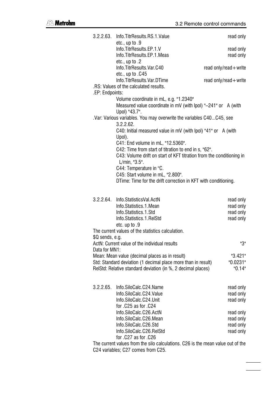 Metrohm 784 KFP Titrino User Manual | Page 82 / 153