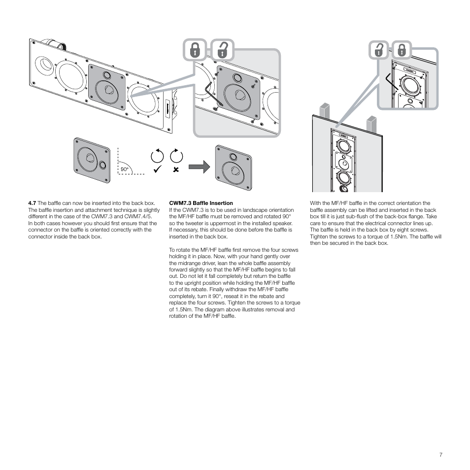 Bowers & Wilkins CWM7 User Manual | Page 7 / 10