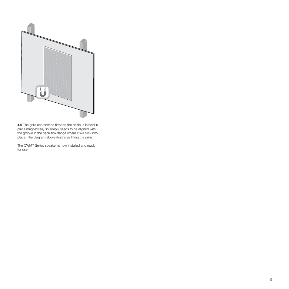 Bowers & Wilkins CWM7 User Manual | Page 9 / 10