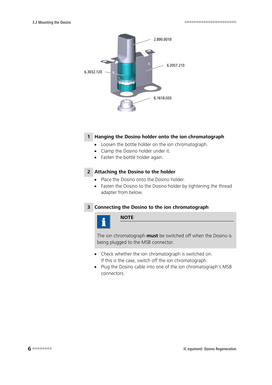 Metrohm Dosino Regeneration User Manual | Page 12 / 19