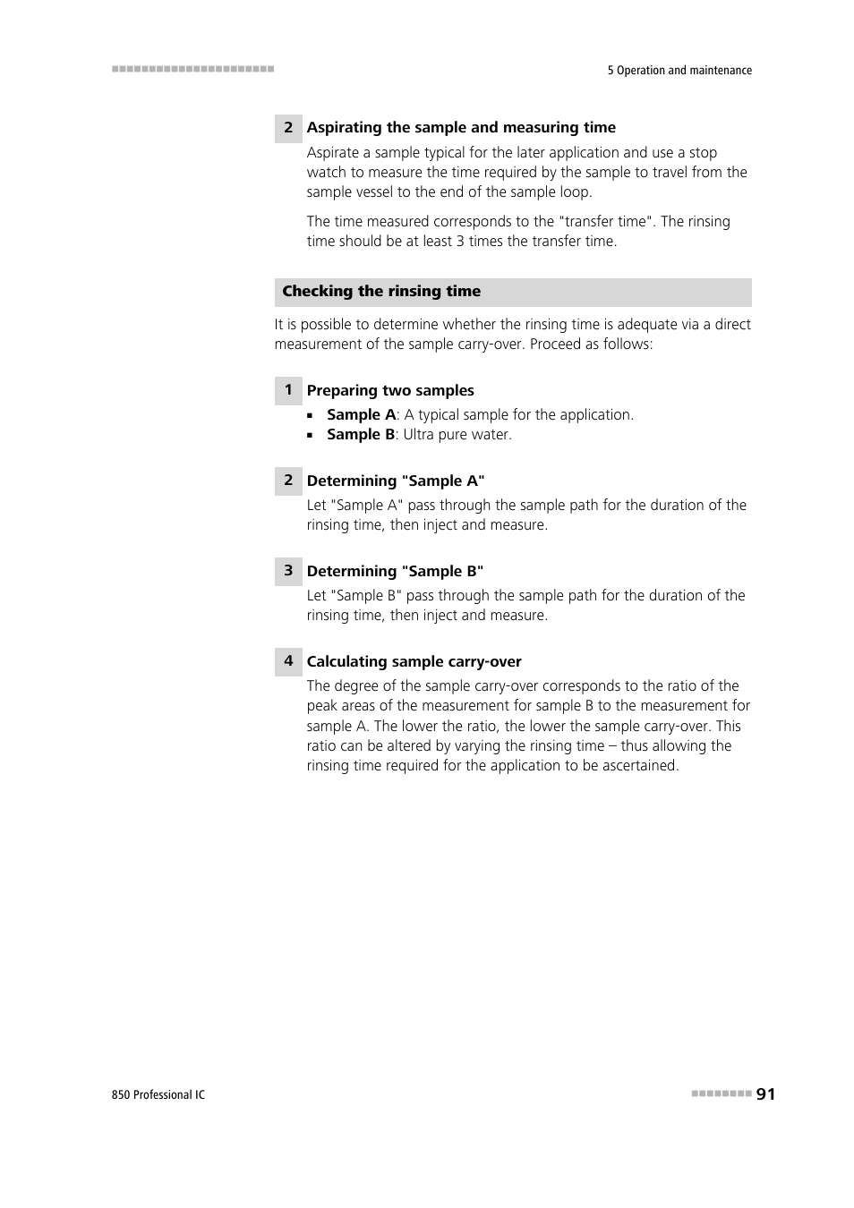 Metrohm 850 Professional IC Anion MSM-HC MCS Gradient User Manual | Page 101 / 146