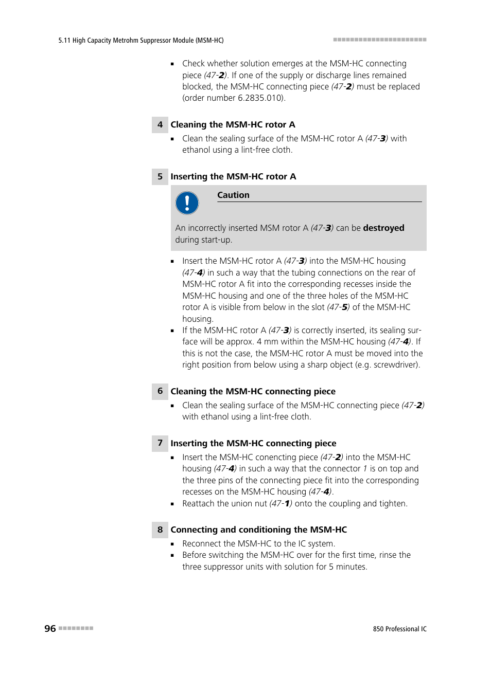 Metrohm 850 Professional IC Anion MSM-HC MCS Gradient User Manual | Page 106 / 146