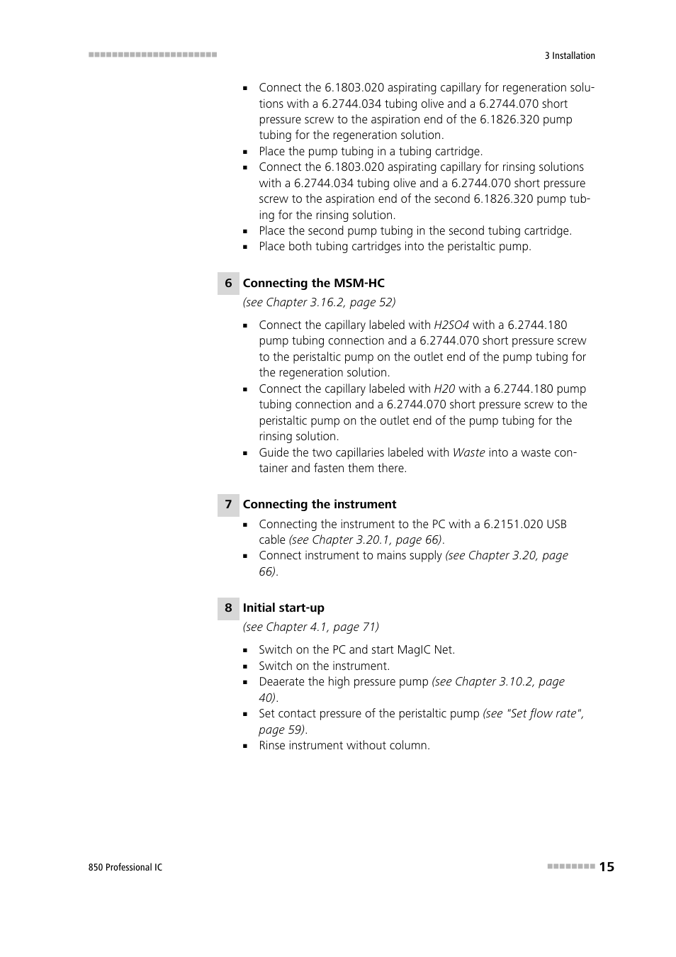 Metrohm 850 Professional IC Anion MSM-HC MCS Gradient User Manual | Page 25 / 146