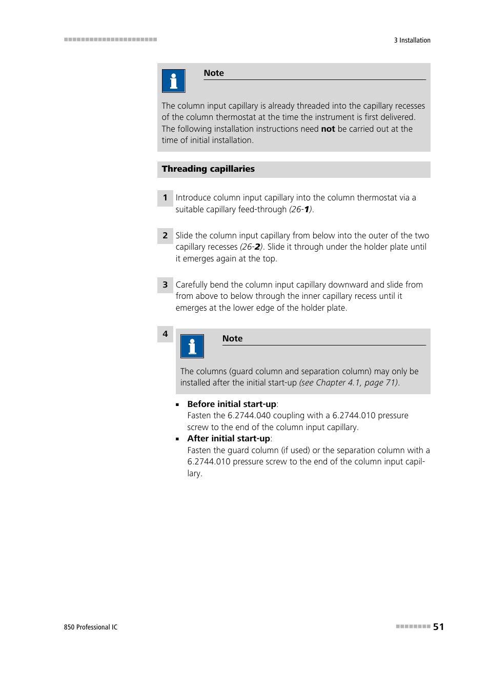 Metrohm 850 Professional IC Anion MSM-HC MCS Gradient User Manual | Page 61 / 146