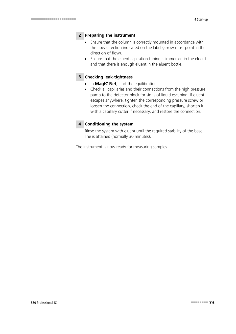 Metrohm 850 Professional IC Anion MSM-HC MCS Gradient User Manual | Page 83 / 146