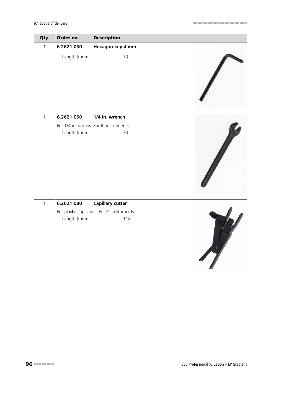 Metrohm 850 Professional IC Cation - LP-Gradient User Manual | Page 106 / 117