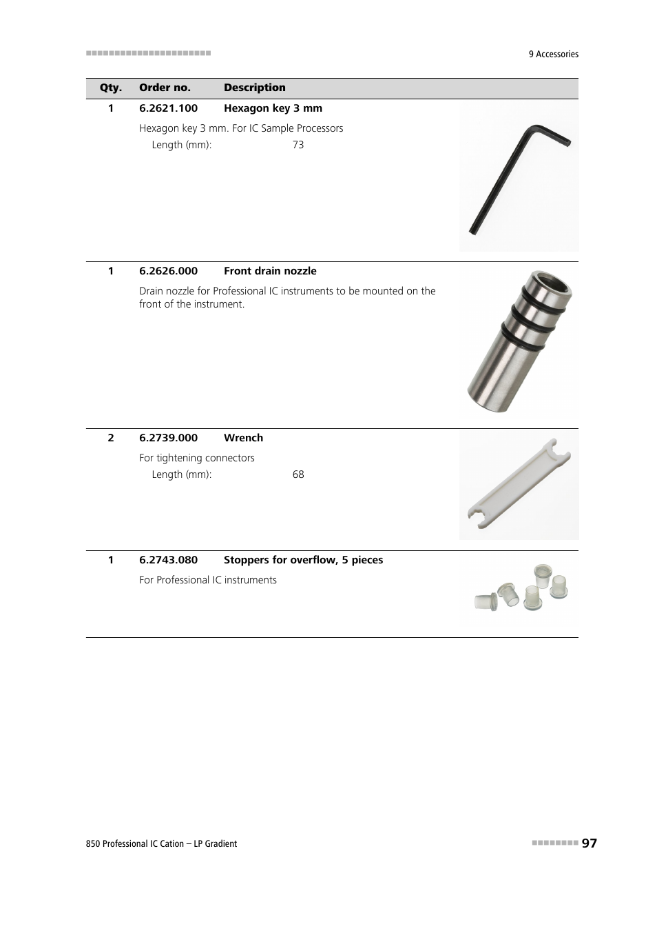 Metrohm 850 Professional IC Cation - LP-Gradient User Manual | Page 107 / 117