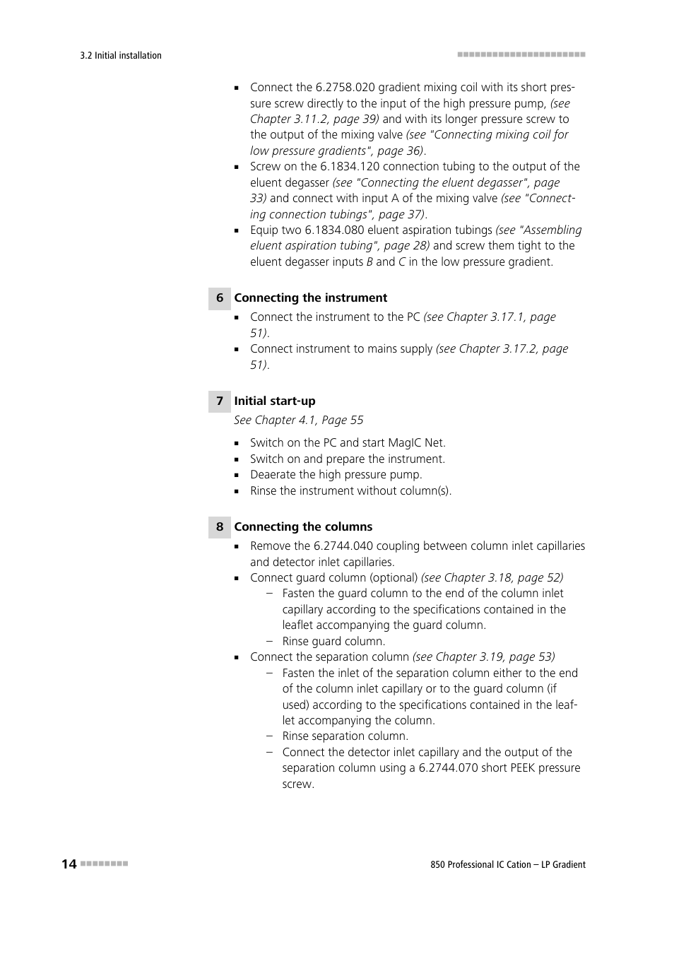 Metrohm 850 Professional IC Cation - LP-Gradient User Manual | Page 24 / 117