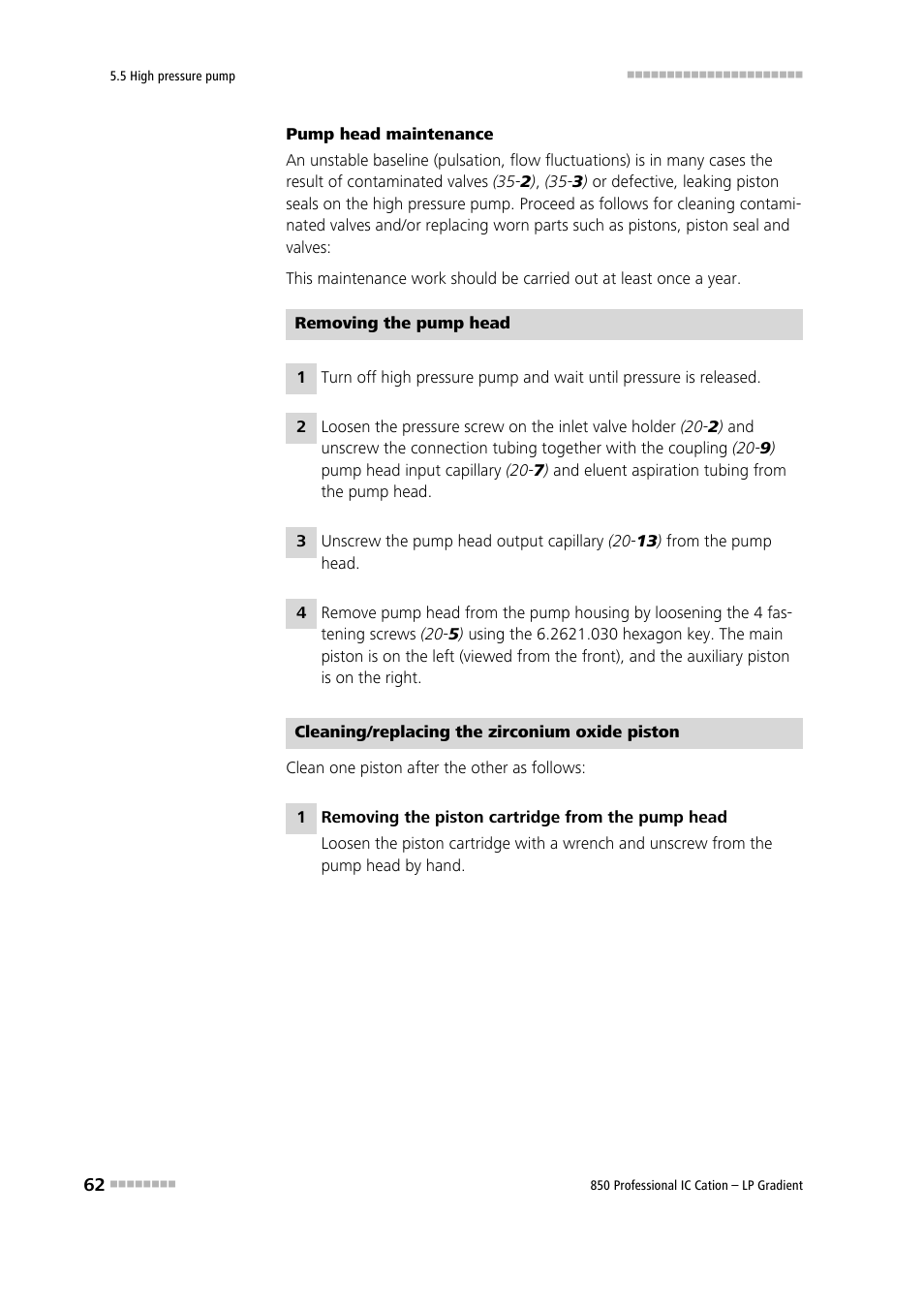 Metrohm 850 Professional IC Cation - LP-Gradient User Manual | Page 72 / 117