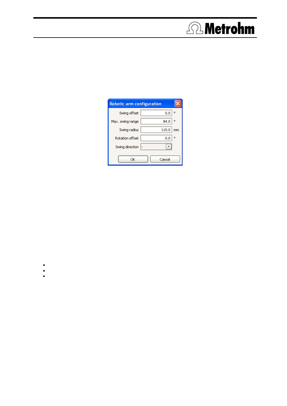 Iguration, 1 devices, 2 swing head configuration | 3 special beaker definition, 4 lift positions, 5 solutions | Metrohm TitrIC 5 User Manual | Page 11 / 16