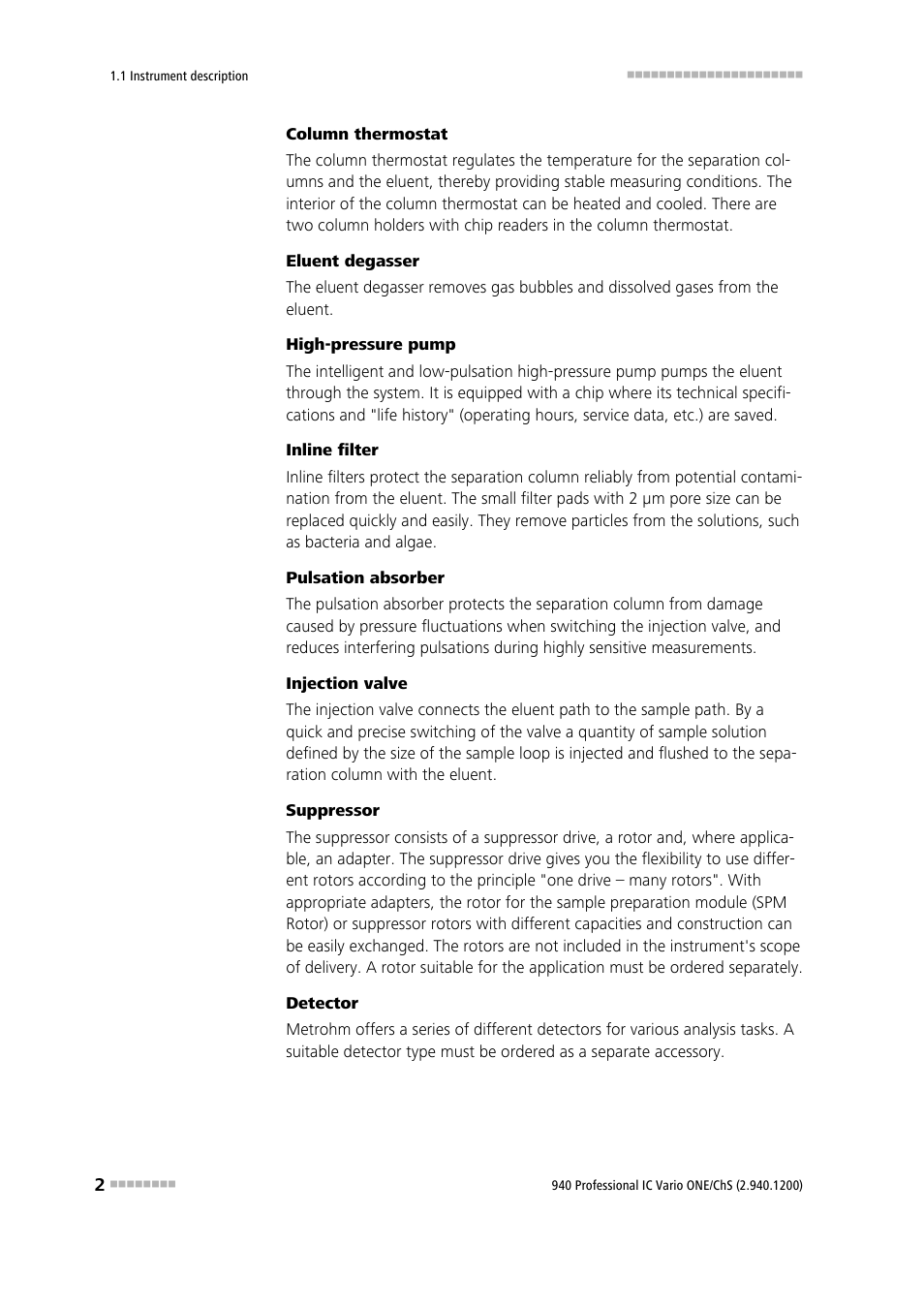 Metrohm 940 Professional IC Vario ONE/ChS User Manual | Page 10 / 111