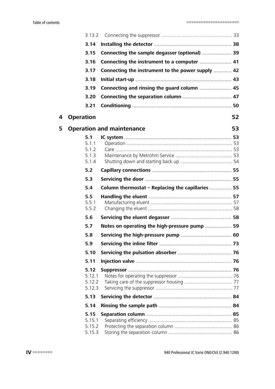 Metrohm 940 Professional IC Vario ONE/ChS User Manual | Page 6 / 111
