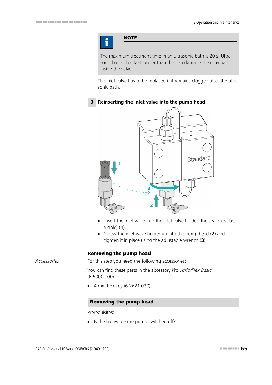 Metrohm 940 Professional IC Vario ONE/ChS User Manual | Page 73 / 111