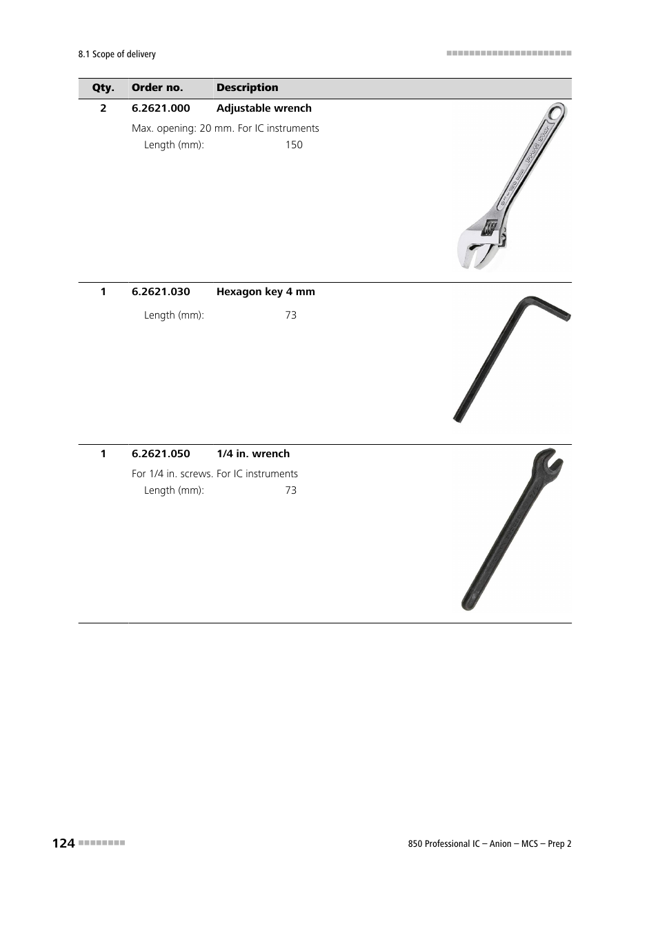 Metrohm 850 Professional IC Anion MCS Prep 2 User Manual | Page 134 / 146