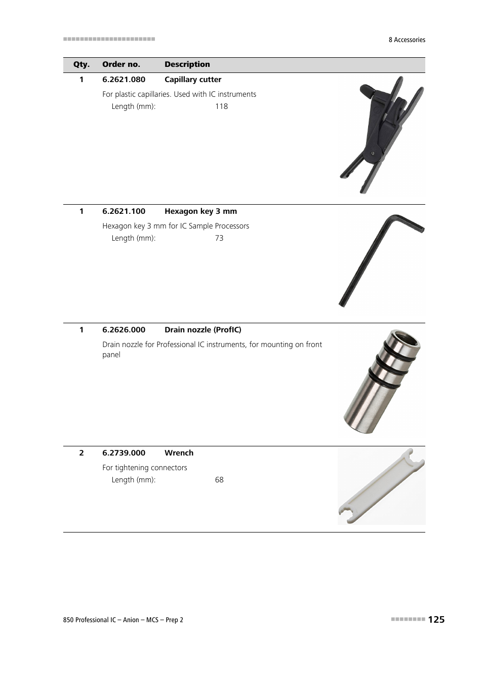 Metrohm 850 Professional IC Anion MCS Prep 2 User Manual | Page 135 / 146