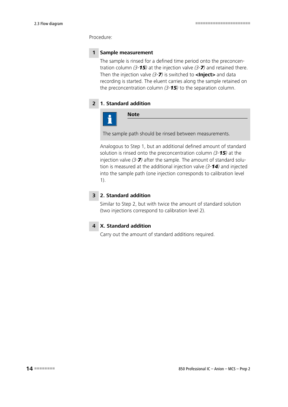 Metrohm 850 Professional IC Anion MCS Prep 2 User Manual | Page 24 / 146