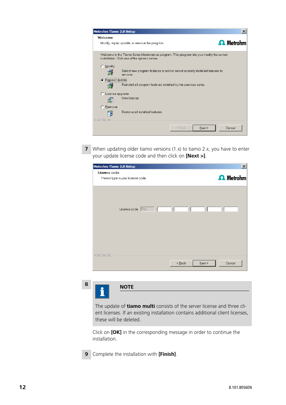 Metrohm tiamo 2.4 Installation User Manual | Page 12 / 16