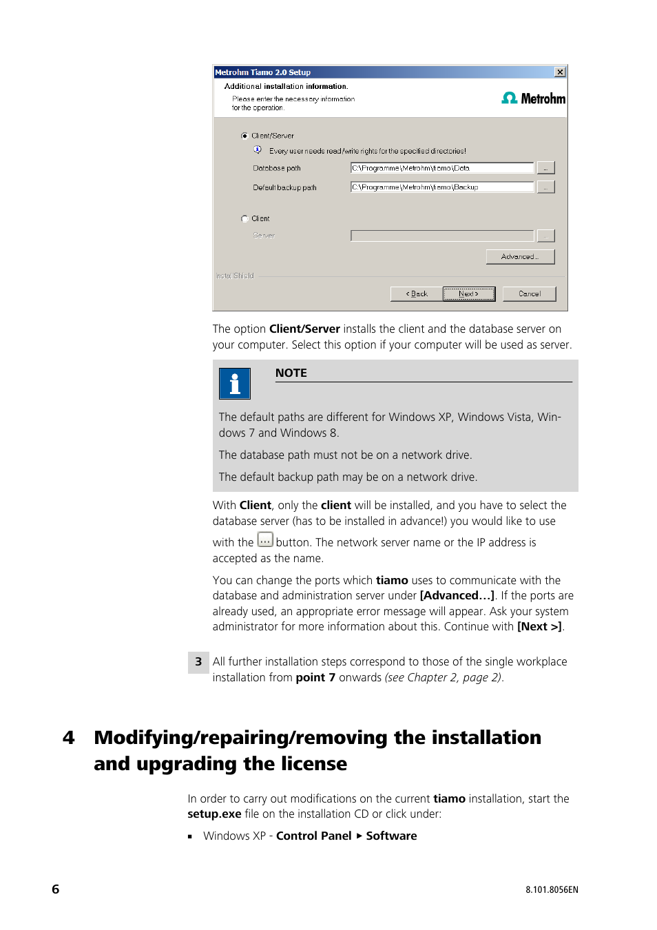 Metrohm tiamo 2.4 Installation User Manual | Page 6 / 16