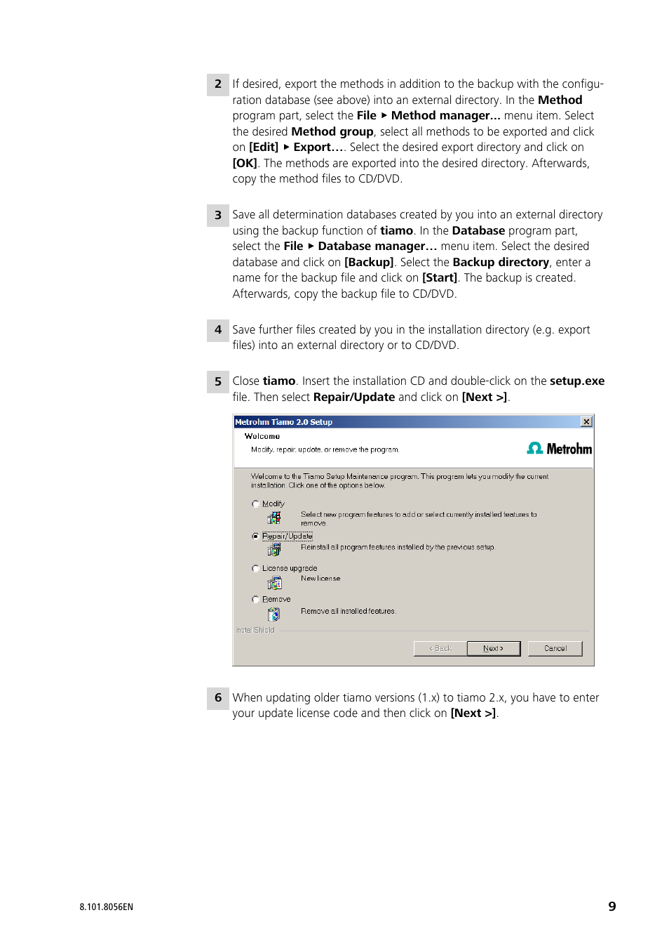 Metrohm tiamo 2.4 Installation User Manual | Page 9 / 16