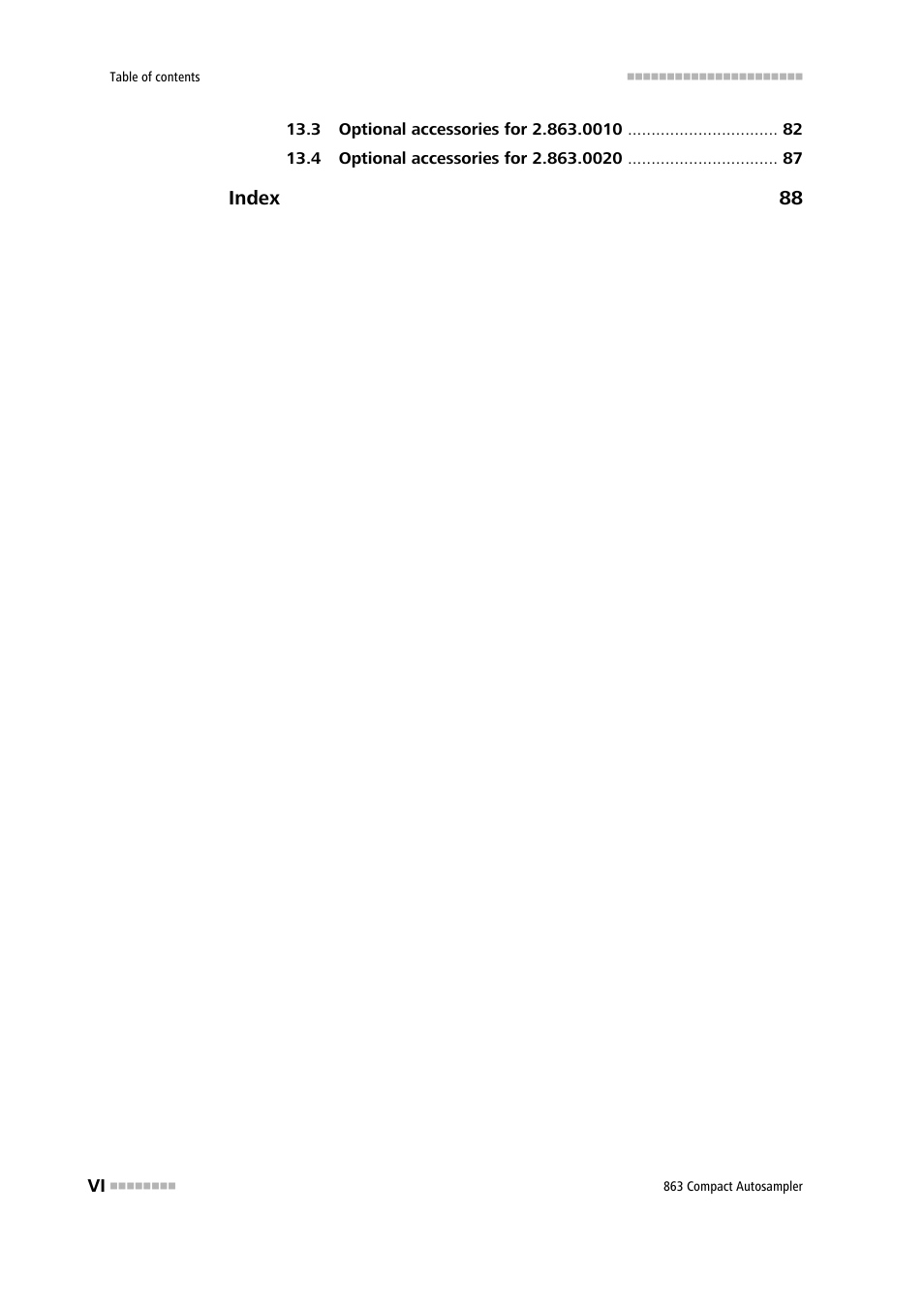 Metrohm 863 Compact Autosampler User Manual | Page 8 / 99