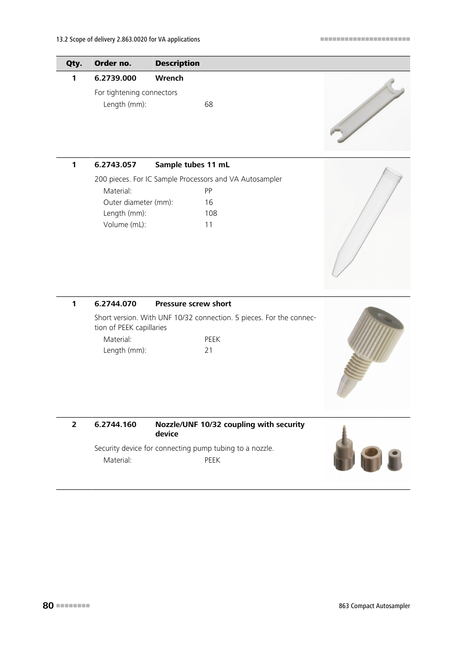 Metrohm 863 Compact Autosampler User Manual | Page 90 / 99
