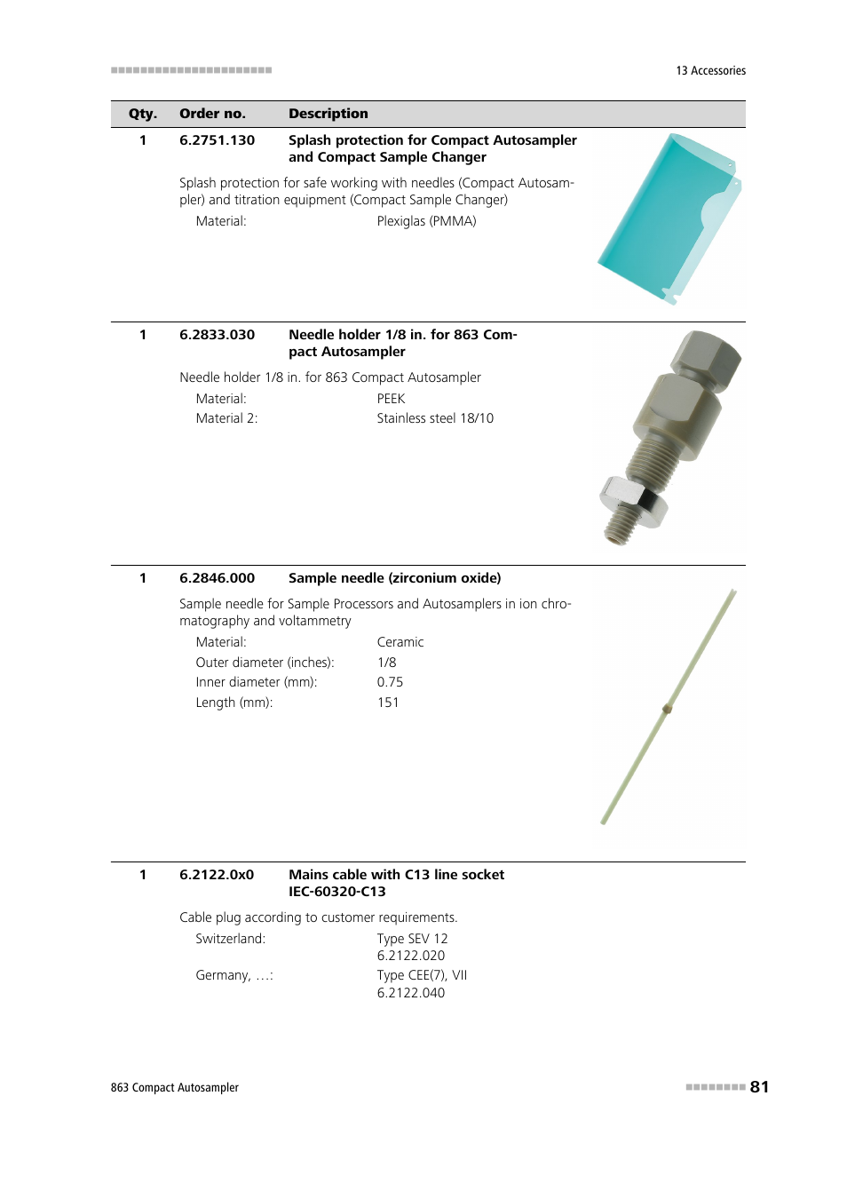 Metrohm 863 Compact Autosampler User Manual | Page 91 / 99