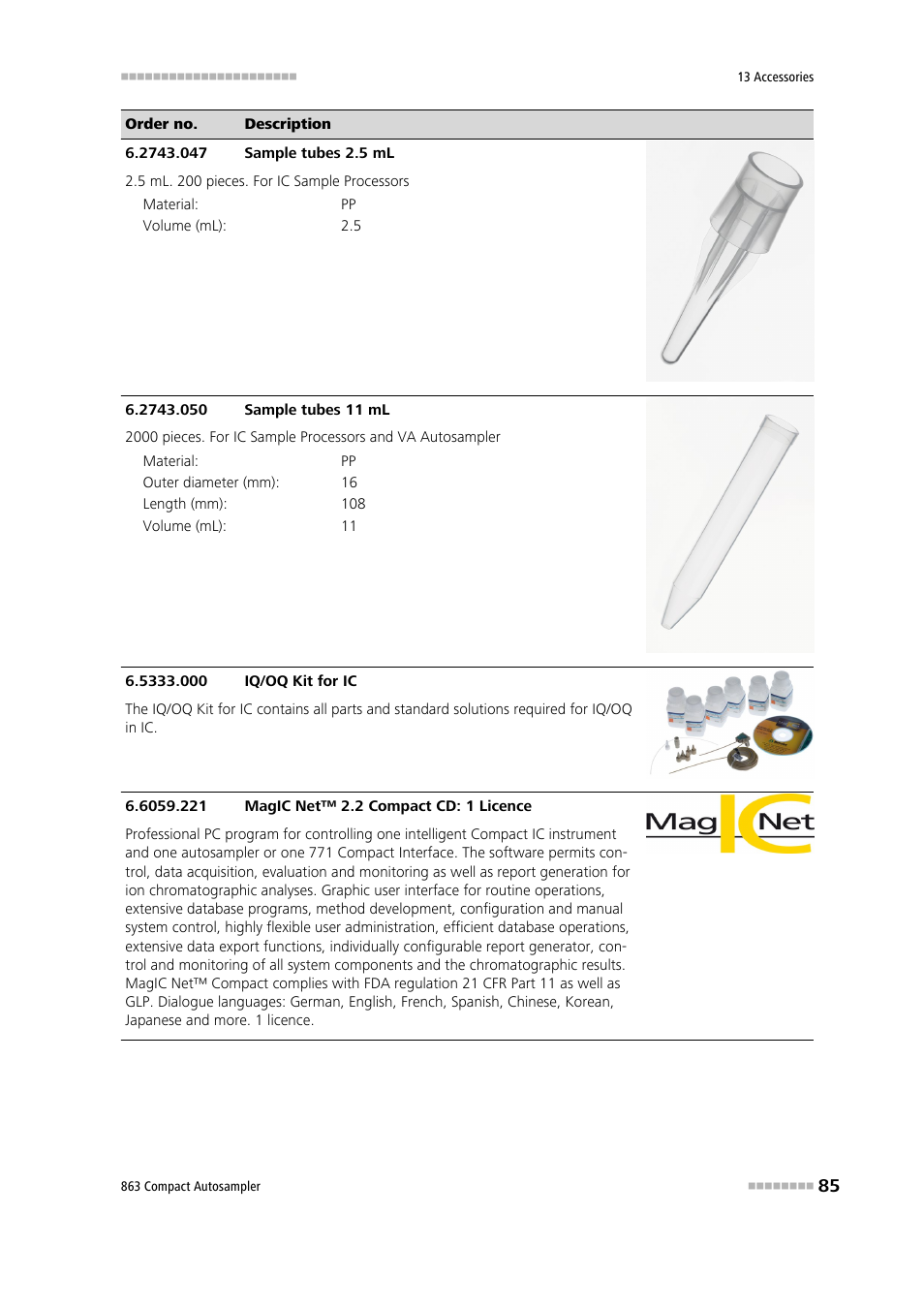 Metrohm 863 Compact Autosampler User Manual | Page 95 / 99
