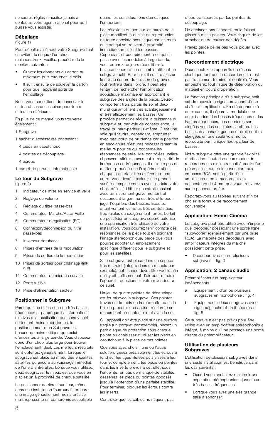 Bowers & Wilkins ASW CDM User Manual | Page 11 / 60