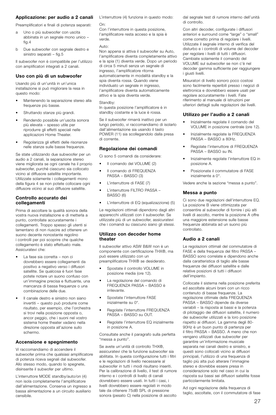 Bowers & Wilkins ASW CDM User Manual | Page 30 / 60