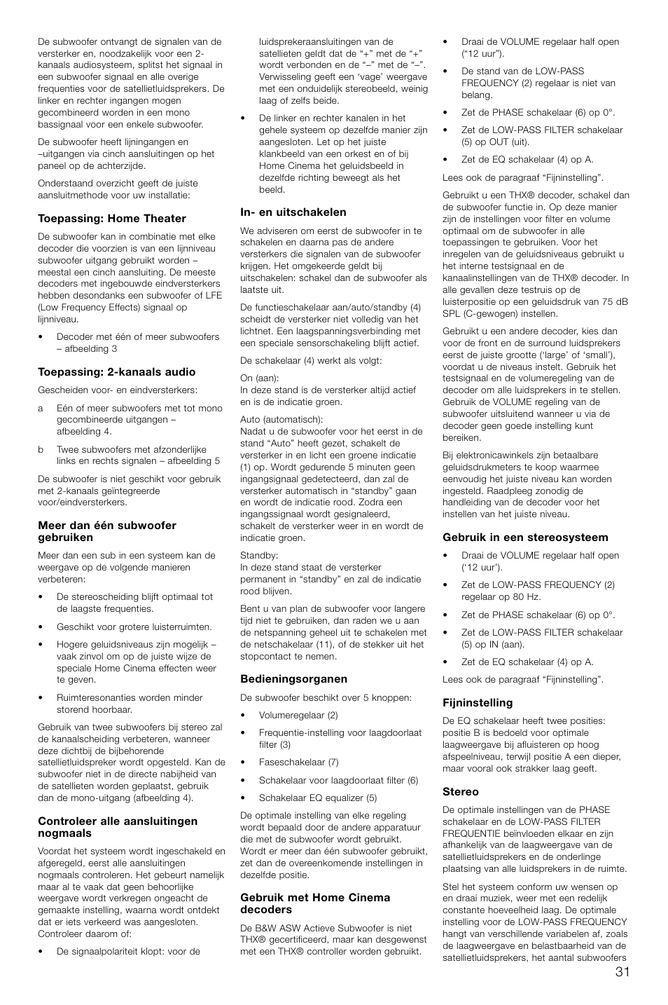 Bowers & Wilkins ASW CDM User Manual | Page 34 / 60