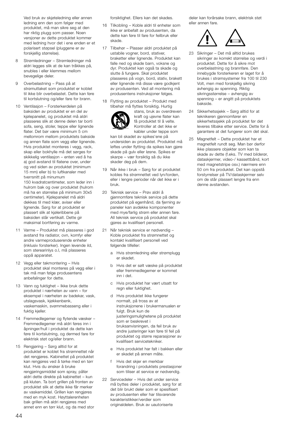 Bowers & Wilkins ASW CDM User Manual | Page 47 / 60