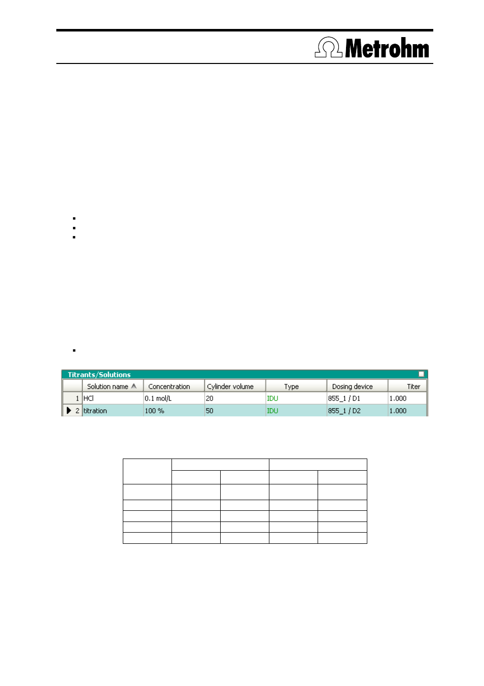 3 special beaker definition, 4 lift positions, 5 solutions | Metrohm TitrIC 7 User Manual | Page 11 / 16