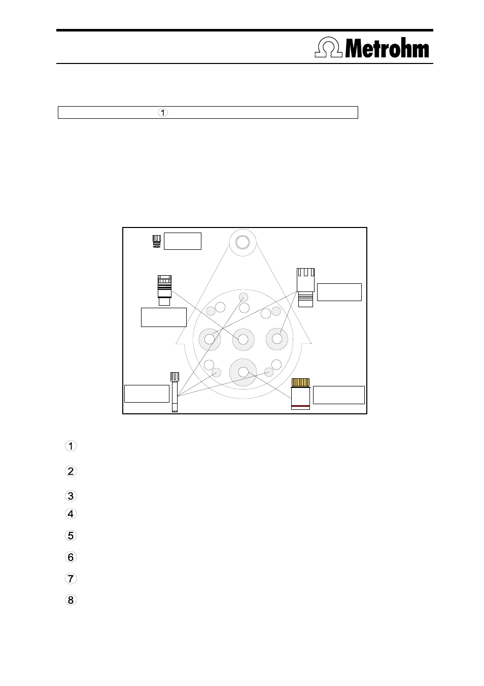 4 tubing connections, 1 external cell | Metrohm TitrIC 7 User Manual | Page 7 / 16