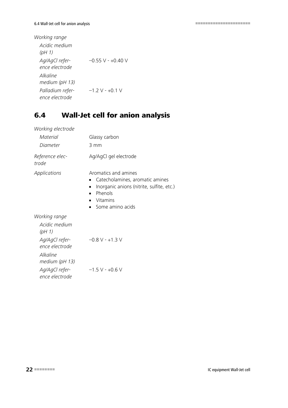 4 wall-jet cell for anion analysis, Wall-jet cell for anion analysis | Metrohm Wall-Jet-Cell User Manual | Page 28 / 31