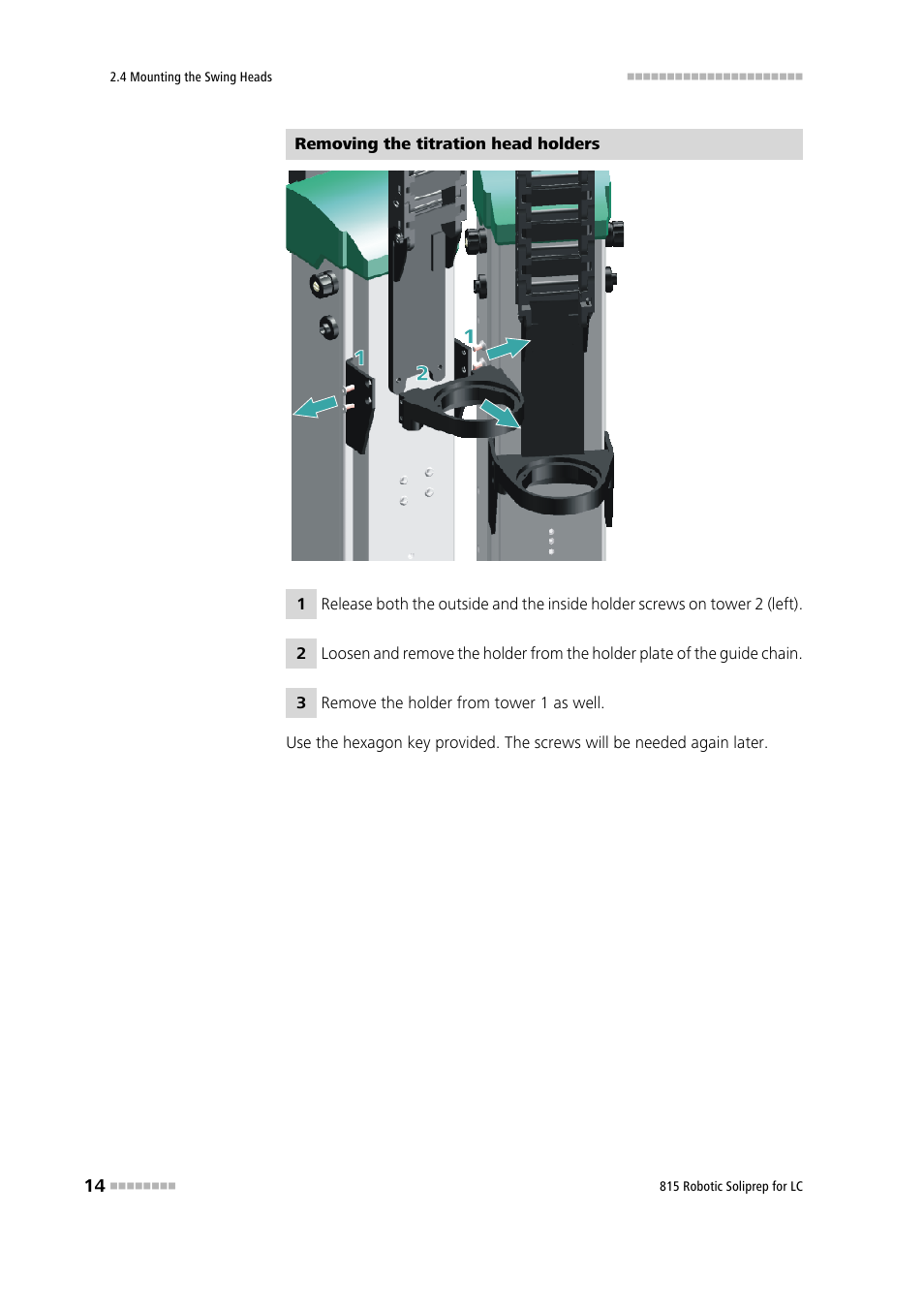 Metrohm 815 Robotic Soliprep for LC User Manual | Page 20 / 76