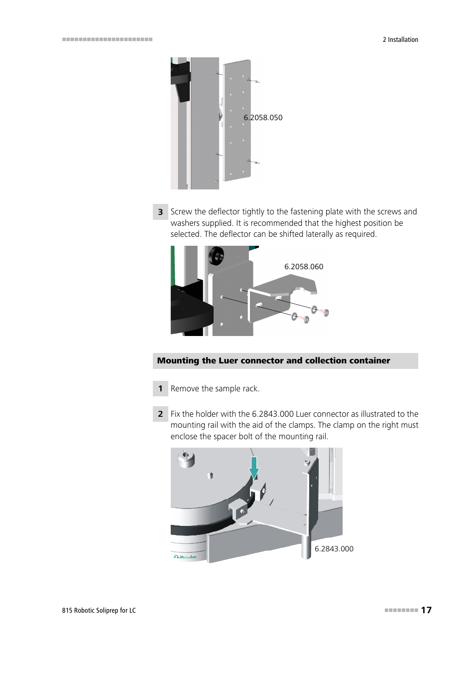Metrohm 815 Robotic Soliprep for LC User Manual | Page 23 / 76