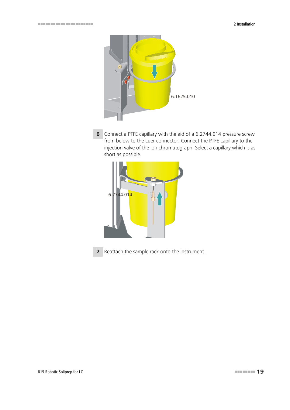 Metrohm 815 Robotic Soliprep for LC User Manual | Page 25 / 76
