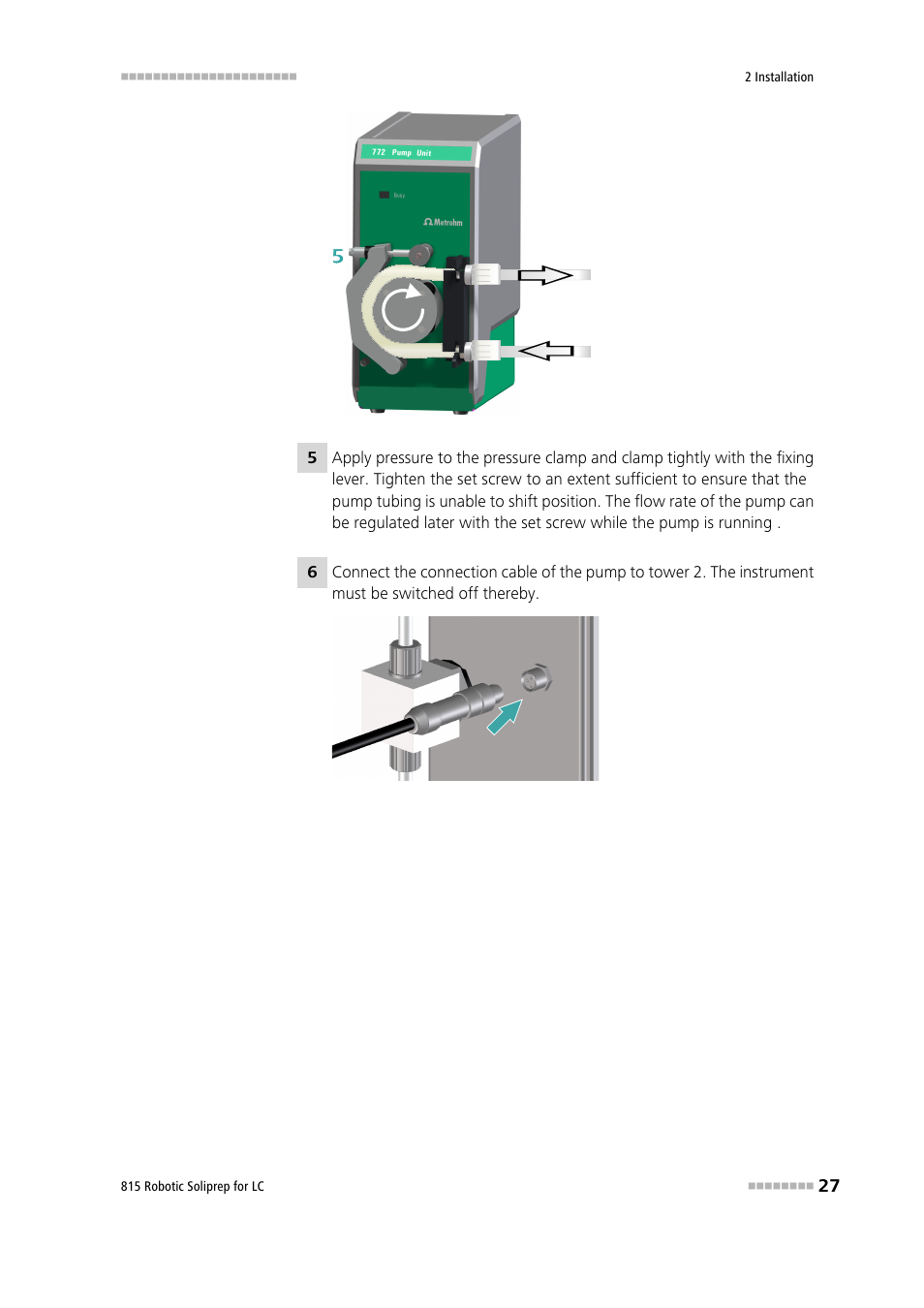 Metrohm 815 Robotic Soliprep for LC User Manual | Page 33 / 76