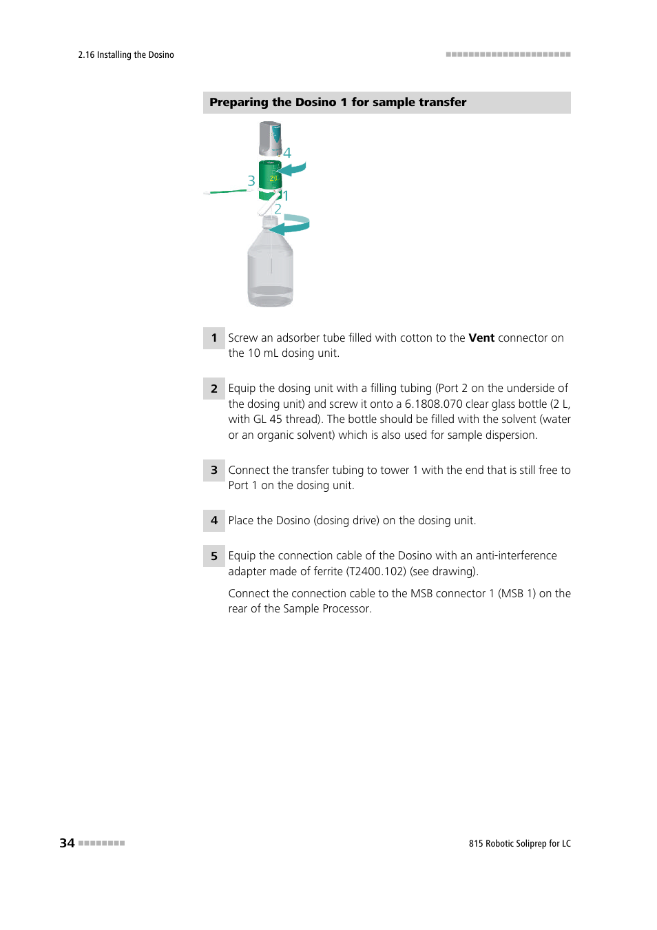 Metrohm 815 Robotic Soliprep for LC User Manual | Page 40 / 76