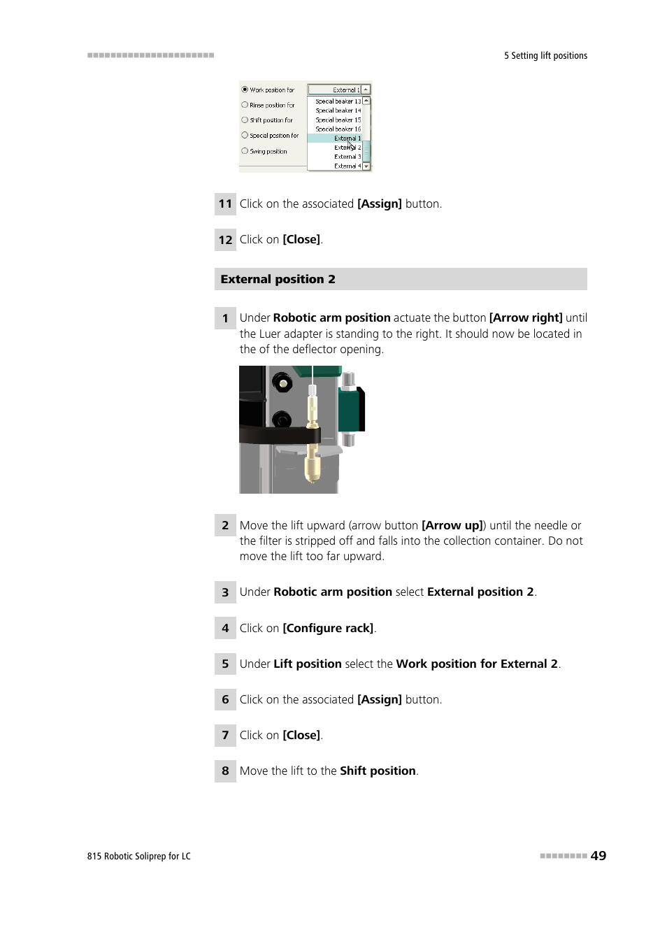 Metrohm 815 Robotic Soliprep for LC User Manual | Page 55 / 76