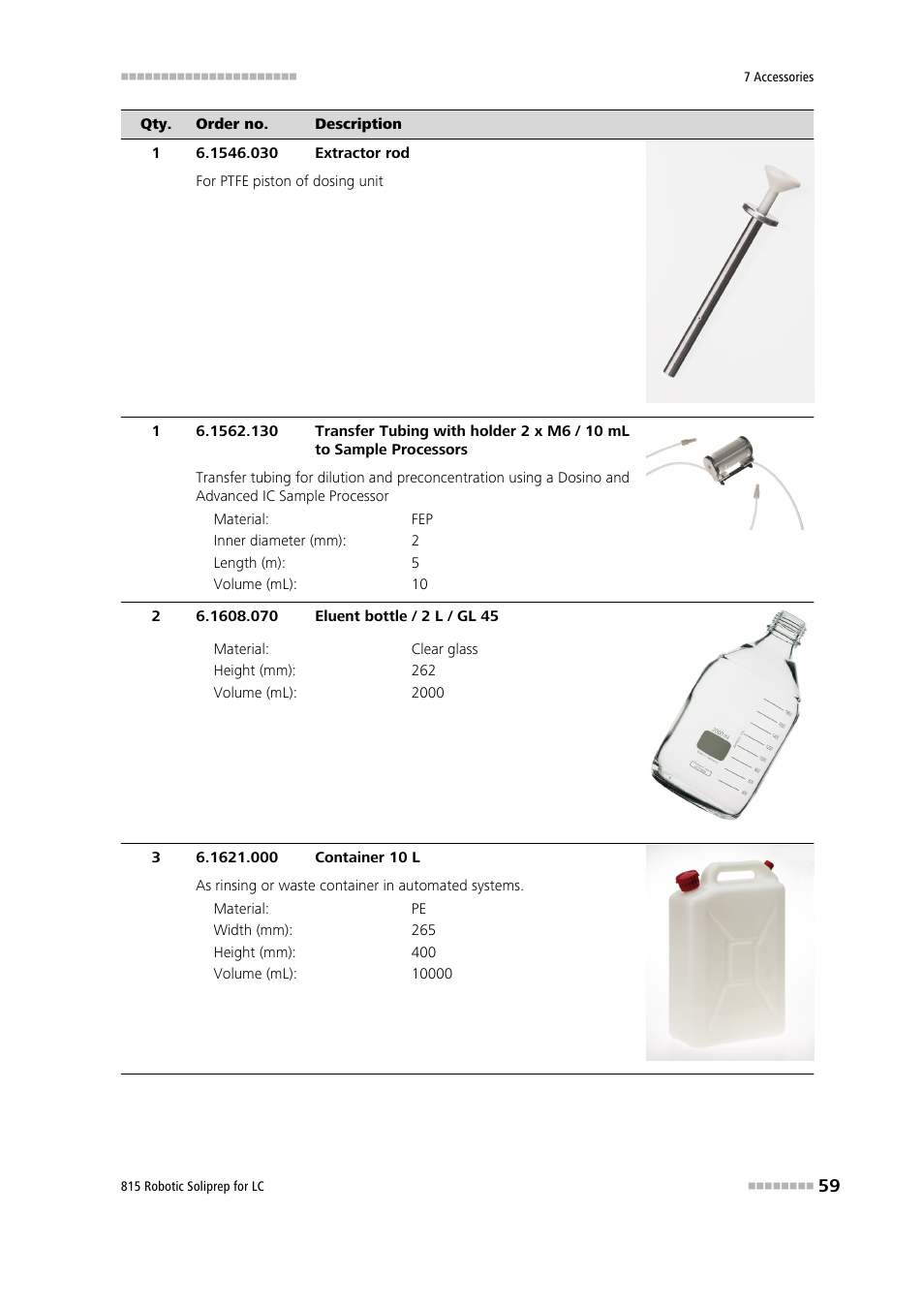 Metrohm 815 Robotic Soliprep for LC User Manual | Page 65 / 76