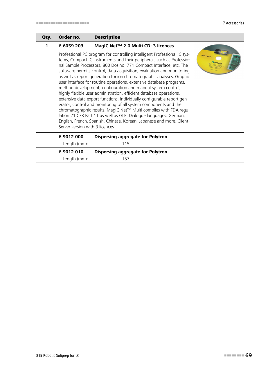 Metrohm 815 Robotic Soliprep for LC User Manual | Page 75 / 76