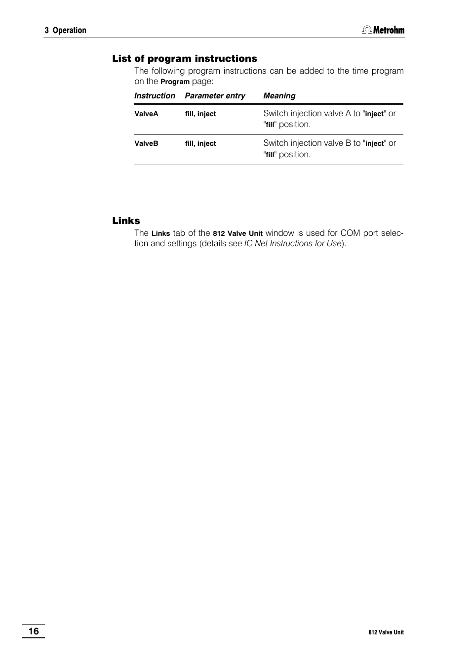 Metrohm 812 Valve Unit User Manual | Page 19 / 27